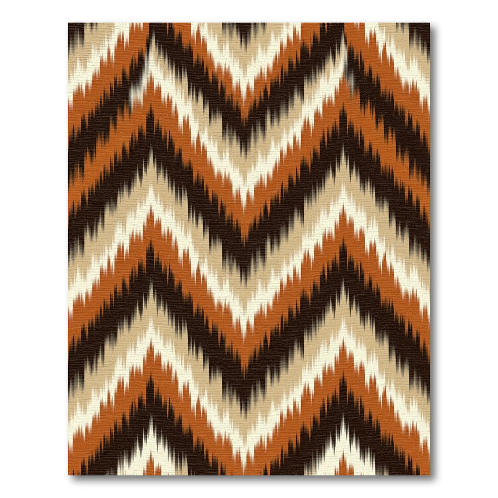 Earthy Tones Jagged Chevron Zigzag Rug