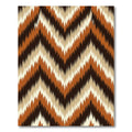 Earthy Tones Jagged Chevron Zigzag Rug