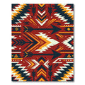 Bold Terracotta Arrow Geometric Area Rug
