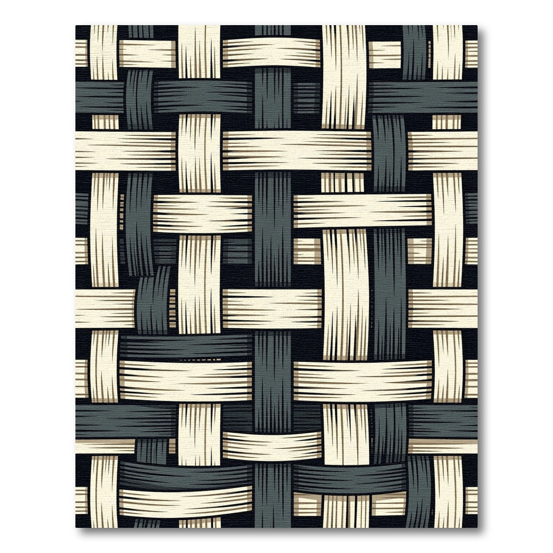 Monochromatic Woven Texture Rug