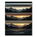 Mountain Sunset Landscape Horizon Rug