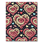 Sweet Swirl Hearts Candy Confetti Rug