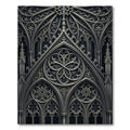 Gothic Archway Scrollwork Medallion Rug