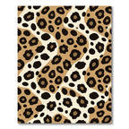 Neutral Leopard Spots Waterfall Rug