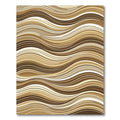 Melange Of Natural Hues Fluid Waves Rug