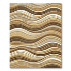 Melange Of Natural Hues Fluid Waves Rug