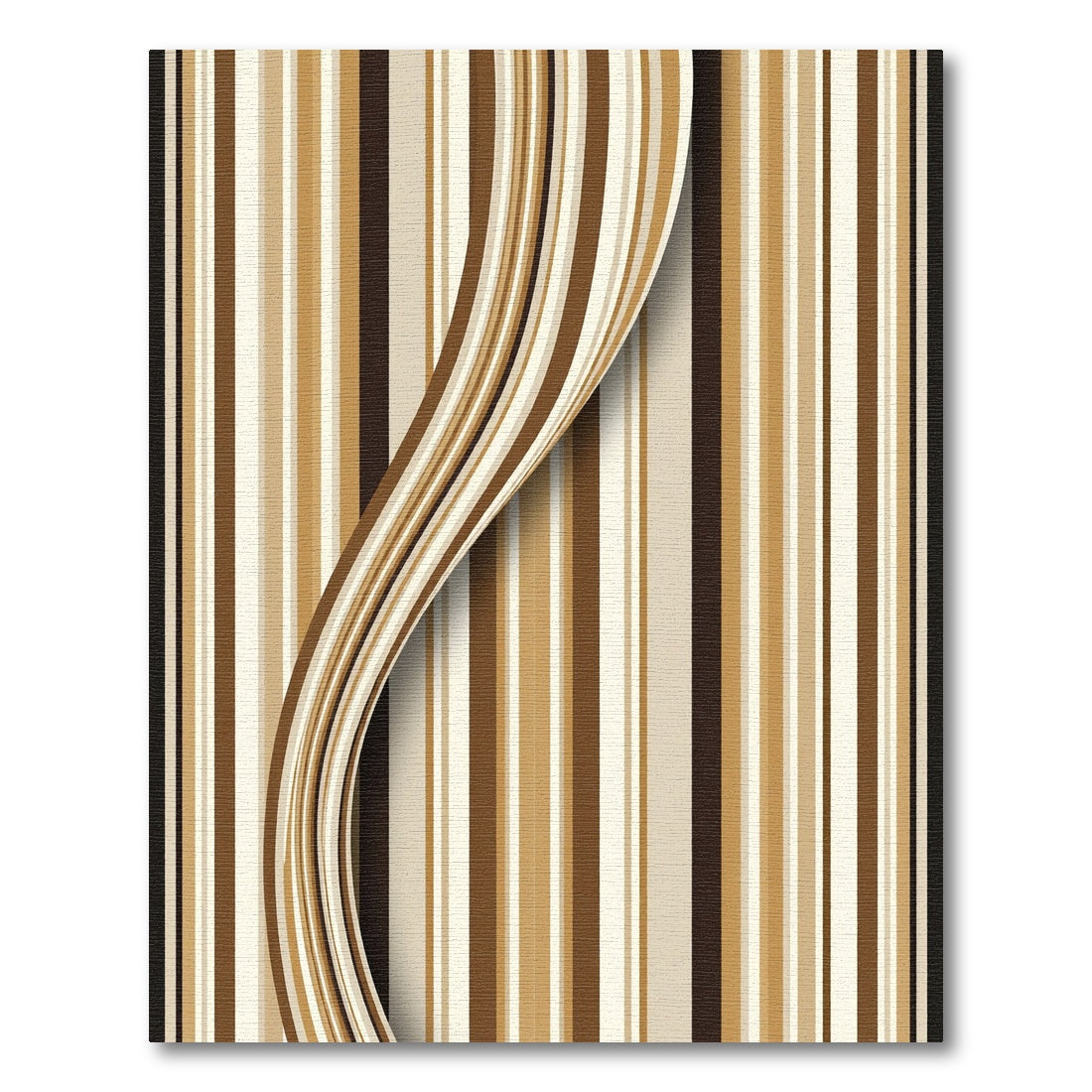 Earthy Tones Abstract Stripe Rug