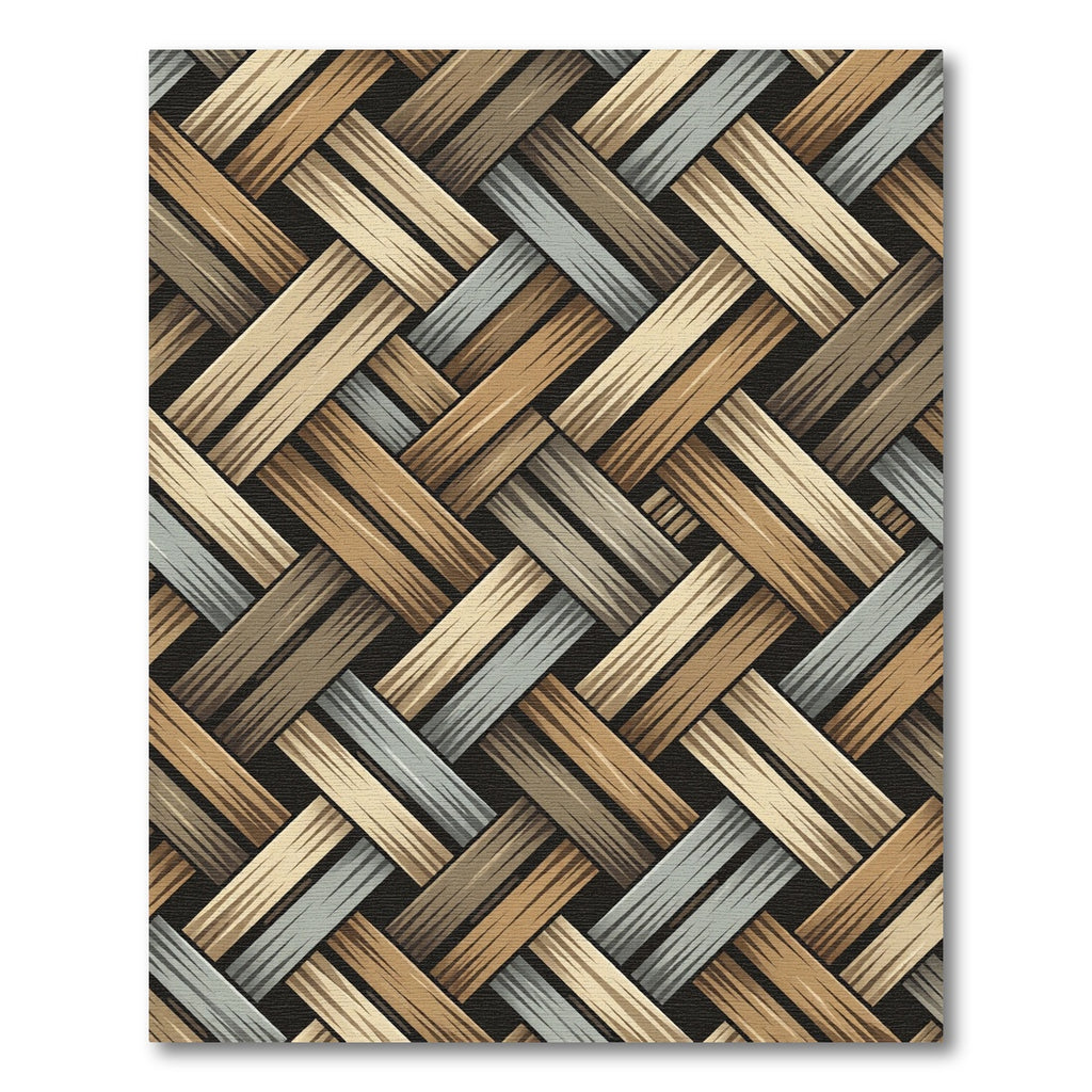 Neutral Woven Basket Texture Weave Rug