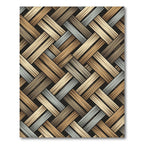 Neutral Woven Basket Texture Weave Rug