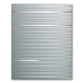 Minimalist Metallic Silver Horizontal Striped Rug
