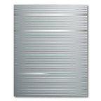 Minimalist Metallic Silver Horizontal Striped Rug