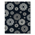 Monochromatic Sunburst Mandala Medallions Rug