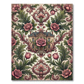 Ornate Blush Rose Victorian Manor Rug