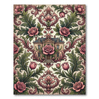 Ornate Blush Rose Victorian Manor Rug