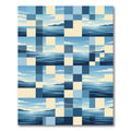Blue Waters Geometric Landscape Blend Rug