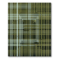 Green Bamboo Lattice Abstract Rug