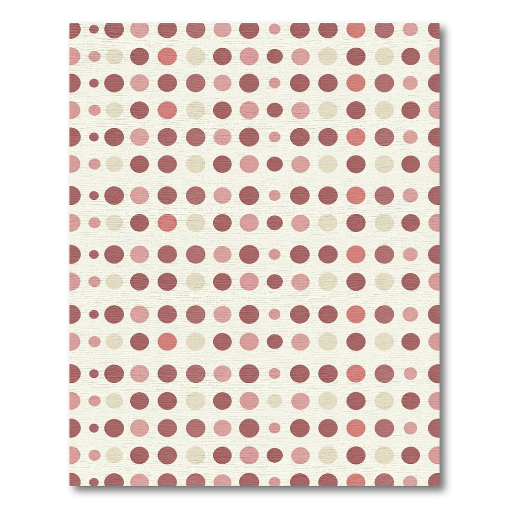 Rose Pink Polka Dot Grid Rug