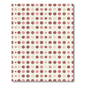Rose Pink Polka Dot Grid Rug