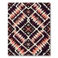 Cream Coral Jagged Diamond Rug