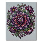 Vibrant Floral Mandala Bloom Rug