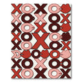 Red XOXO Kiss Lips Collage Rug