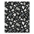 Monochromatic Terrazzo Stone Splash Rug