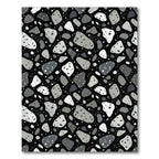 Monochromatic Terrazzo Stone Splash Rug
