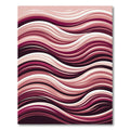 Crimson Wave Abstract Swirl Rug
