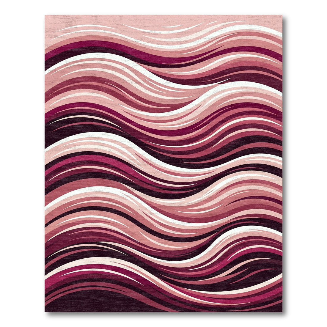 Crimson Wave Abstract Swirl Rug