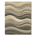 Organic Earth Tone Wavy Line Rug