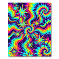 Vibrant Retro Psychedelic Swirl Starry Sky Rug
