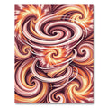Vibrant Swirling Vortex Abstract Rug