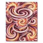 Vibrant Swirling Vortex Abstract Rug