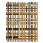Modern Earthy Woven Grid Woven Lines Rug
