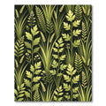 Lush Green Botanical Meadow Rug