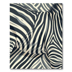 Abstract Monochrome Zebra Stripe Swirl Rug