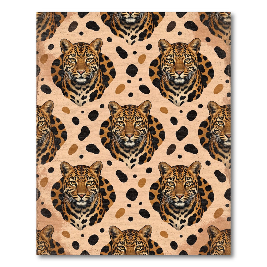 Leopard Spots And Faces Rug