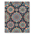 Vibrant Pastel Lotus Floral Mandala Rug