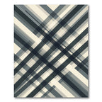 Dark Teal Diamond Lattice Rug