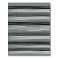 Modern Gray White Stripe Abstract Rug
