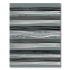 Modern Gray White Stripe Abstract Rug