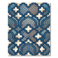 Sapphire Blue Trefoil Arabesque Rug