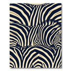 Bold Navy Cream Zebra Stripes Rug