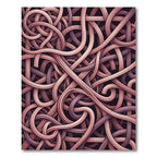 Orchid Mauve Interwoven Loops Rug