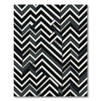 Monochromatic Chevron Geometric Collage Rug