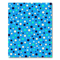 Bright Blue Polka Dot Medley Rug