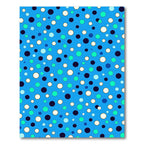 Bright Blue Polka Dot Medley Rug