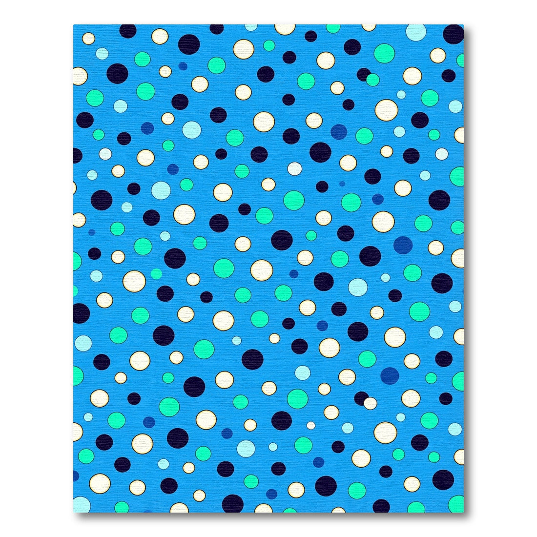 Bright Blue Polka Dot Medley Rug