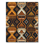 Amber Aztec Hourglass Geo Tapered Steps Rug
