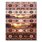 Southwest Sunset Tribal Geometric Rug